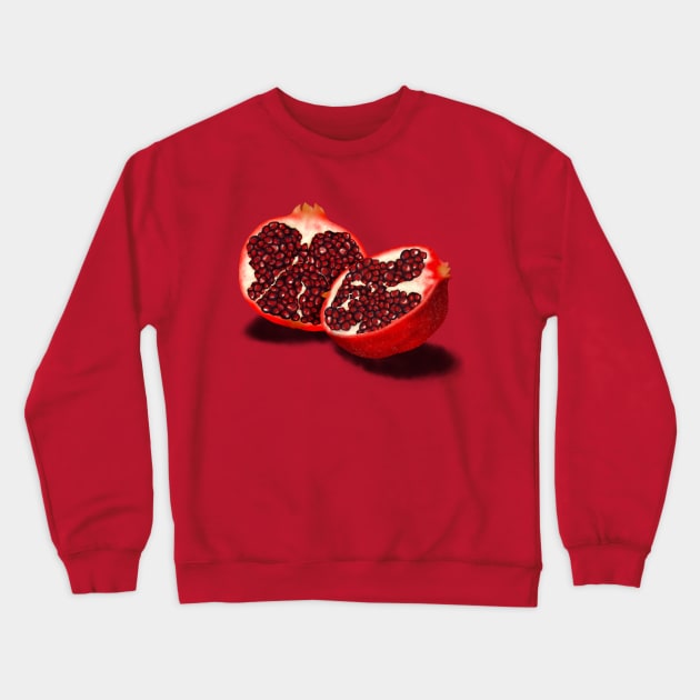 Pomegranate Crewneck Sweatshirt by buggywunderland